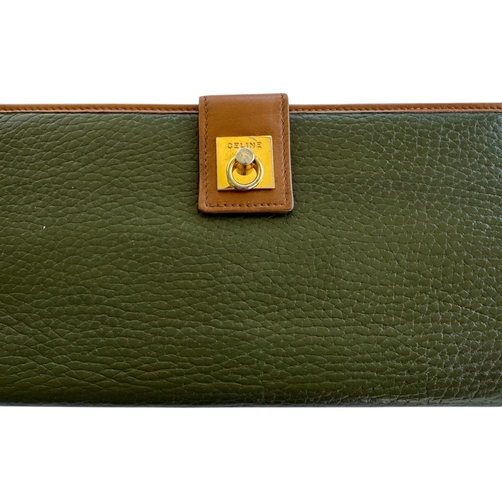 Celine Double Snap Bi-fold Wallet.